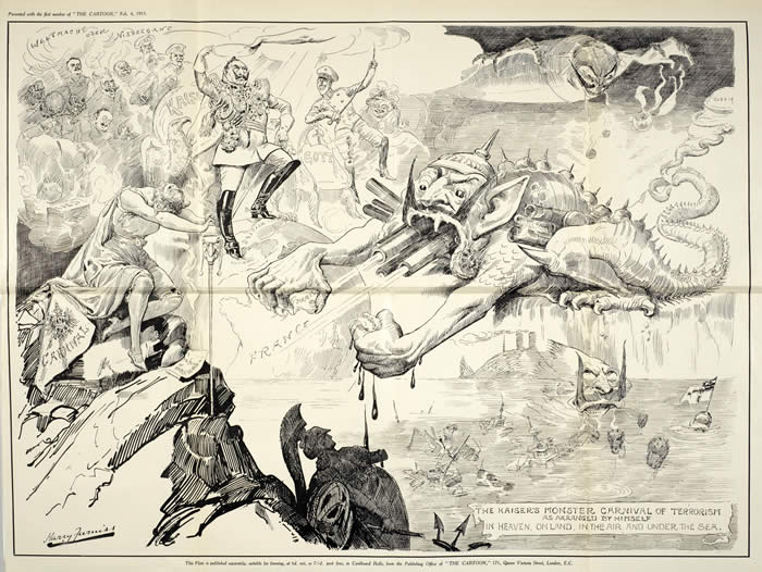 'The Kaiser's Monster Carnival of Terrorism', courtesy of Cambridge University Library